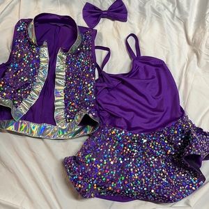 Purple dance costume